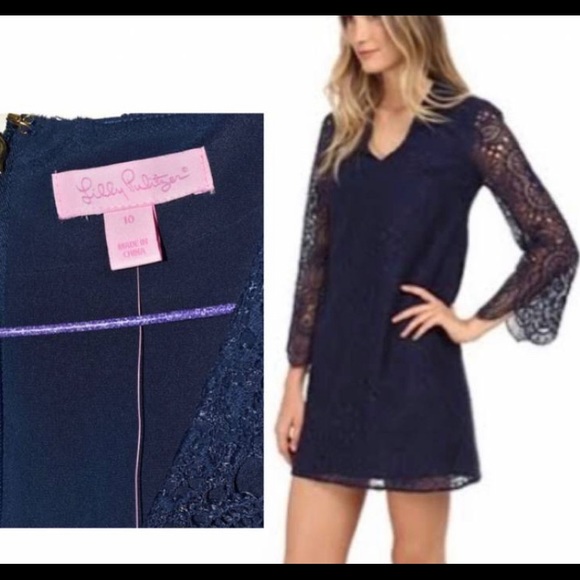 Lilly Pulitzer Dresses & Skirts - NWOT Felicity Lilly Pulitzer dress Navy